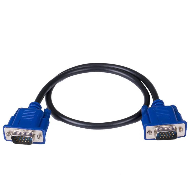 0 5 м кабель VGA Папа папа SVGA для монитора Blue Plug ПК компьютера дисплея 2B24|Кабели VGA| |