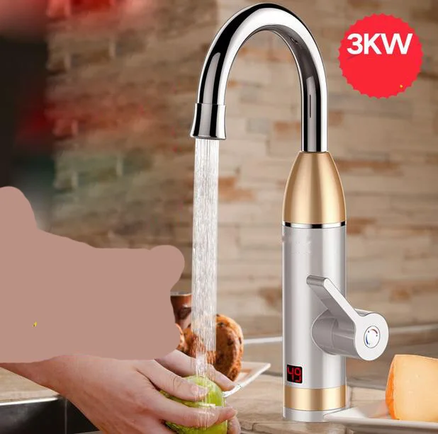 

ZGD9-2,Electric Tankless Water Heater Instant Hot Water Heater Cold Heating Faucet Instantaneous Water Heater for Kitche,EU Plug