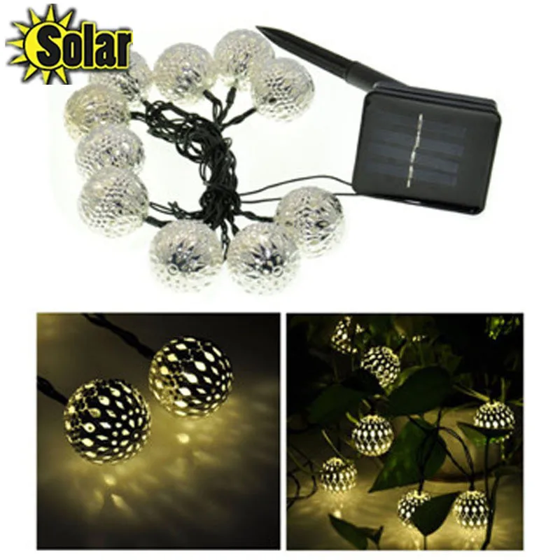 Прочная Марокканская гирлянсветильник на солнечной батарее 3 5 М 10D|solar string lights