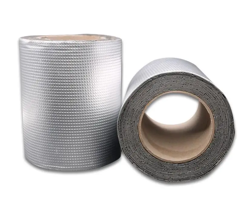 

grid Caigang watts Rubber Tape Aluminum Foil Butyl Rubber Tape Self Adhesive Waterproof for Roof Pipe Marine Repair wholesale