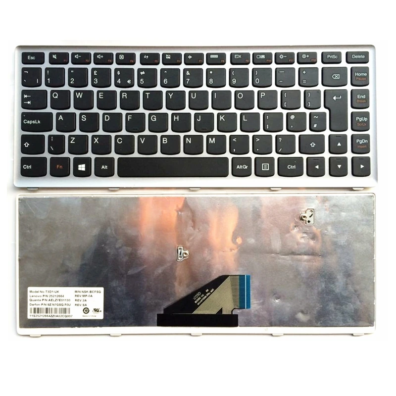 UK white New English Laptop keyboard For Lenovo U310-ITH IFI