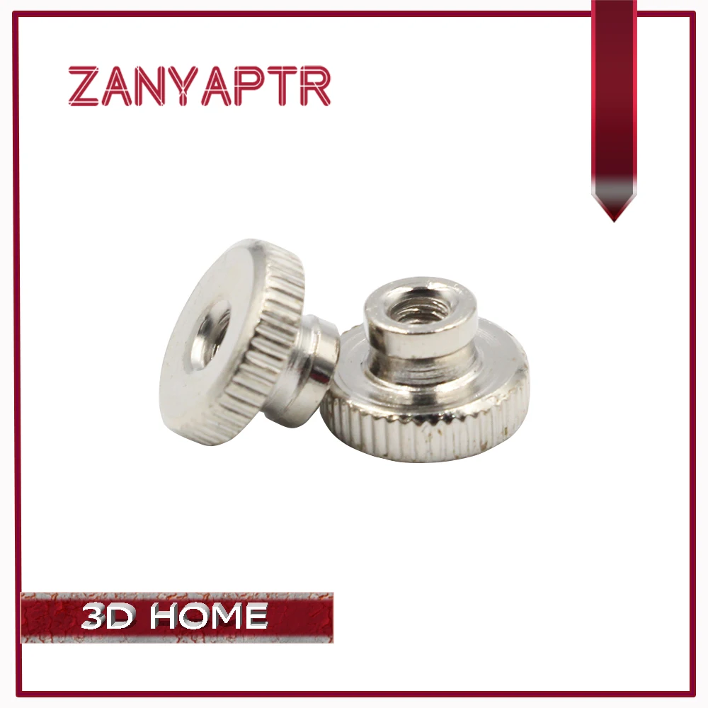 

5pcs M3 Screw Nuts Part For Heated Bed 3D Printers Parts Stainless Steel Adjustment Screws Components Accessoriess