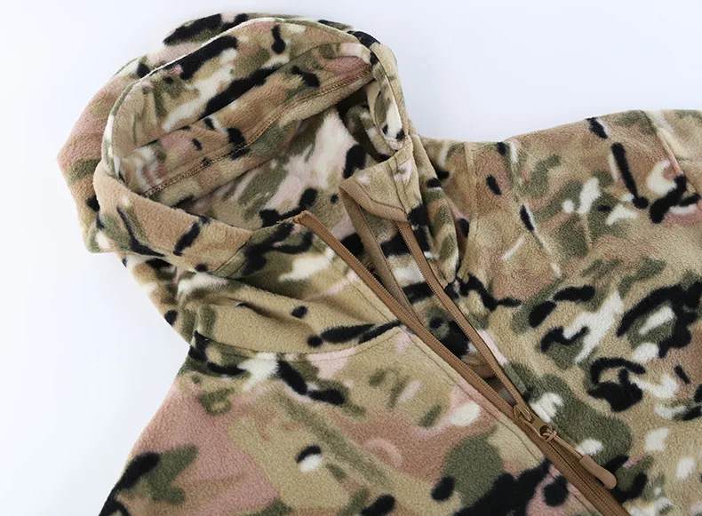 Новая мужская Военная камуфляжная флисовая куртка Осенняя армейская тактическая одежда Мультикам мужские камуфляжные туристические ветровки