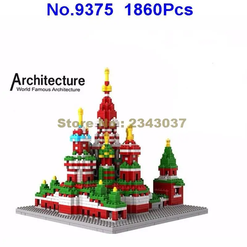1860 шт. Детский конструктор Российская архитектура|diamond building blocks|building blocksblock block |