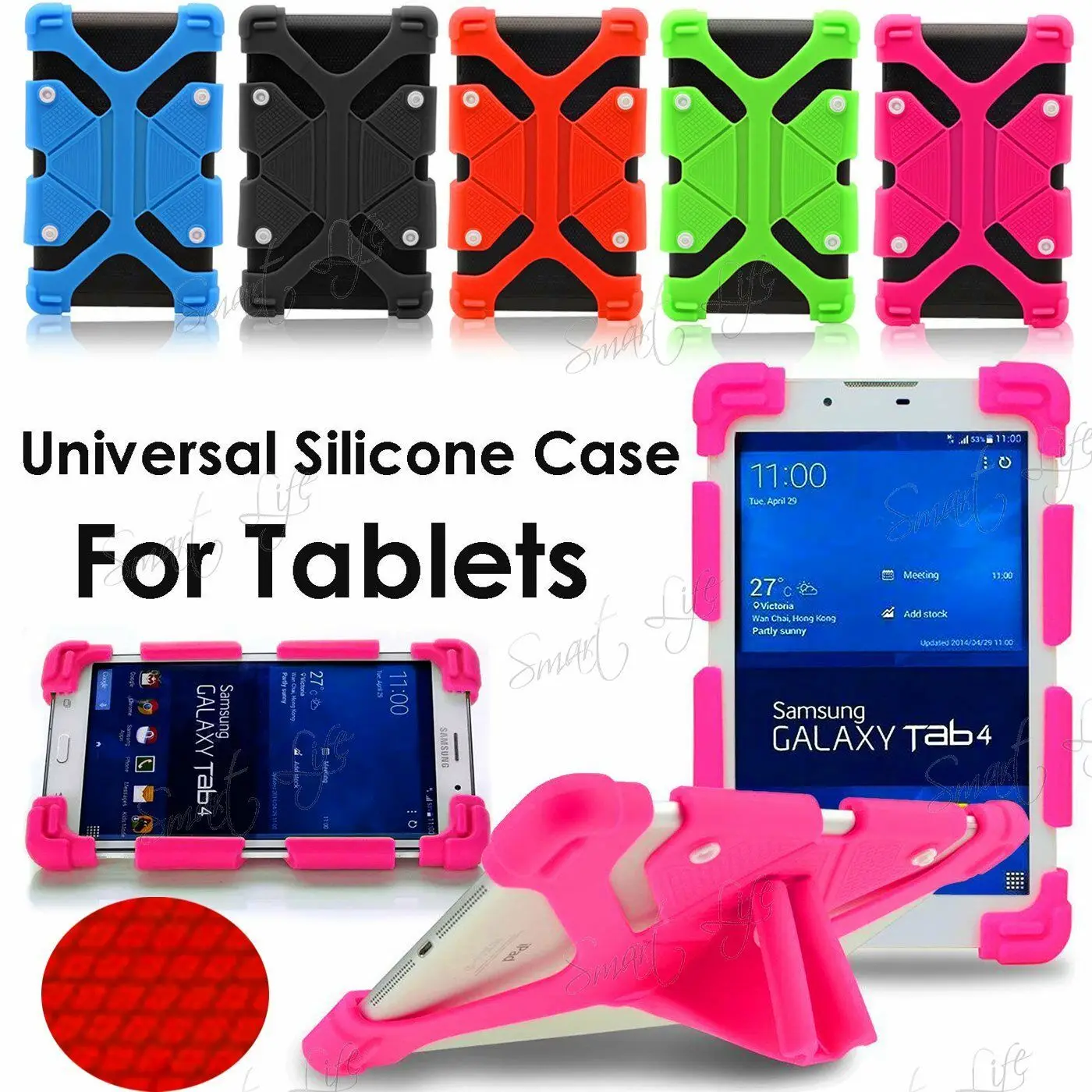 

For 8" 9" 10.1" 12"Inch Tablet Universal Kids Silicone Case Shockproof Cover For ipad 2 3 4