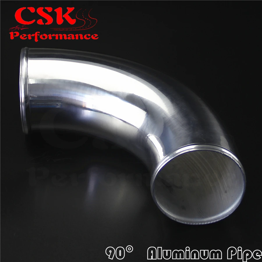 80mm 3.15/" inch 90 Degree Aluminum Turbo Intercooler Pipe Piping Tubing L=300MM