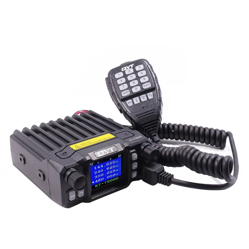QYT KT-7900D Quad Band 136-174 MHz/220-260 MHz/350-390 MHz/400-480 MHZ 25 W мобильное радио 200 каналов красочный экран автомобиля радио