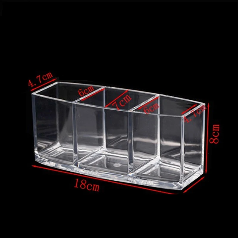 Acrylic Makeup Organizer Cosmetic Holder Makeup Tools Storage Box Organizadora Brush and Accessory Organizer Box