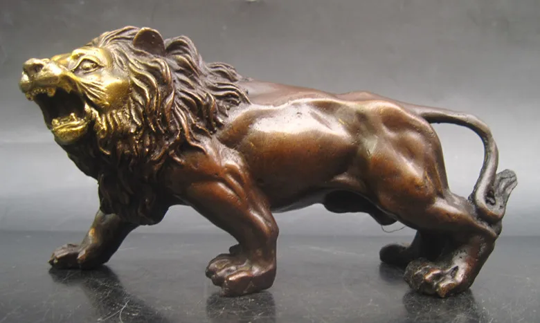 

wholesale brass factory Copper lion Small copper decoration home decoration