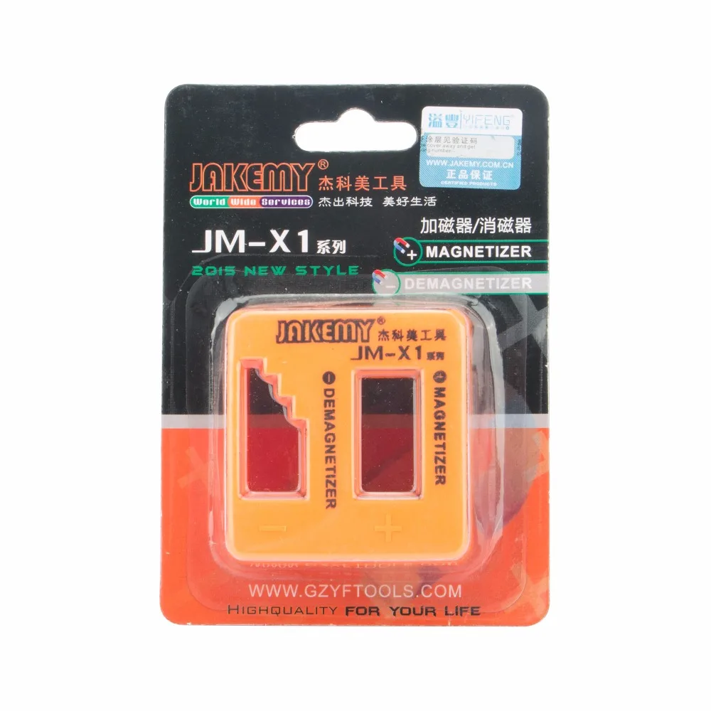 

JAKEMY 1pc Mini Magnetic Pick Up Repairing Tool Screwdriver Tips Screw Bits Driver Magnetic Repair Tools Magnetize Demagnetize