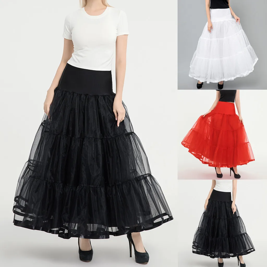 

Long A-Line skirt Empire skirts womens Summer High Quality Pleated Gauze Princess Mesh Skirt Adult Tutu Dancing Skirt T705 T708