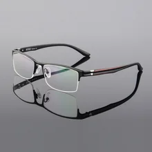 Ширина-135 ультра-светильник из чистого титана с полуоправой, мужские оправы для очков TR90, эластичные очки для ног, Женские оправы для очков