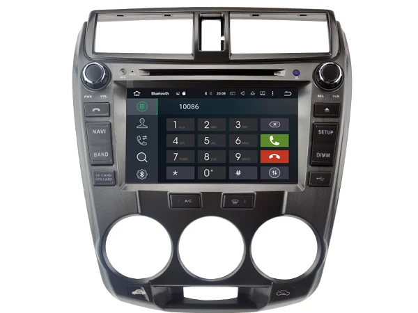 Discount Ips screen Android 8.0 Car Dvd Navi Player FOR HONDA CITY 2008-2012 (Manual) gps suto stereo audio multimedia 13