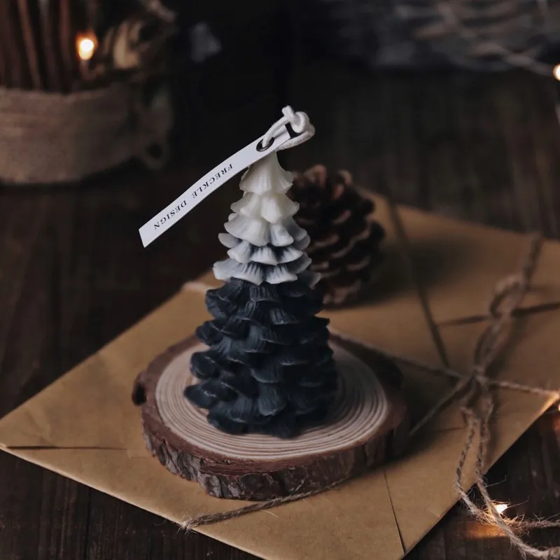 DIY 3D Рождественская елка украшения Силиконовые свечи формы ручной работы смолы глина ремесла формы украшения инструменты поставщик