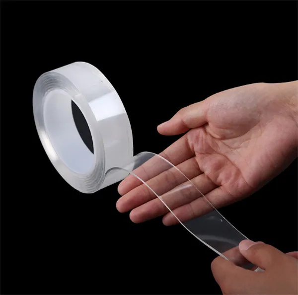 

1 Roll 30mm Seamless nano Double Sided Adhesive Tape Acrylic Transparent No Traces Sticker for LED strip Car Fixed Phone Table