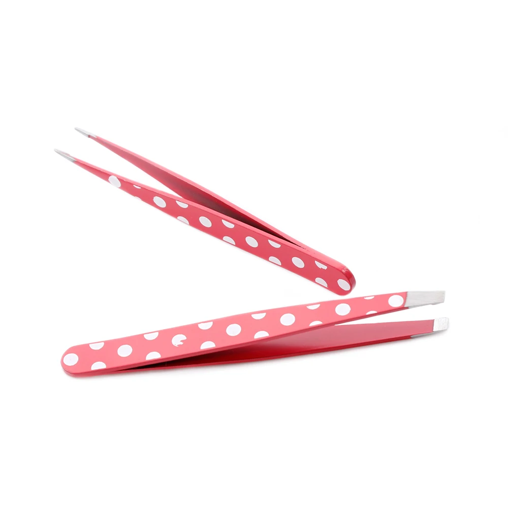 

2Pcs/set New Women Lady Stainless Steel Hair Removal Eyebrow Tweezer Beauty Makeup Tools