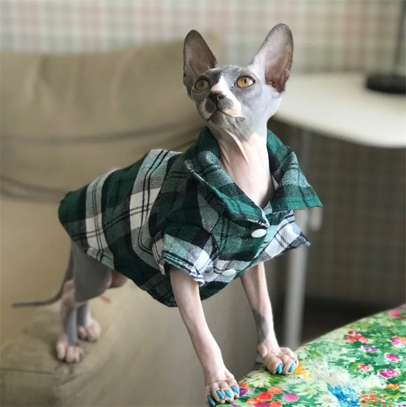 Pet Puppy Dog Clothes Summer Plaid Dog Shirt Coats Jackets Cat Grid Costumes for Small Medium Dogs Yorkies Chihuahua Clothes11