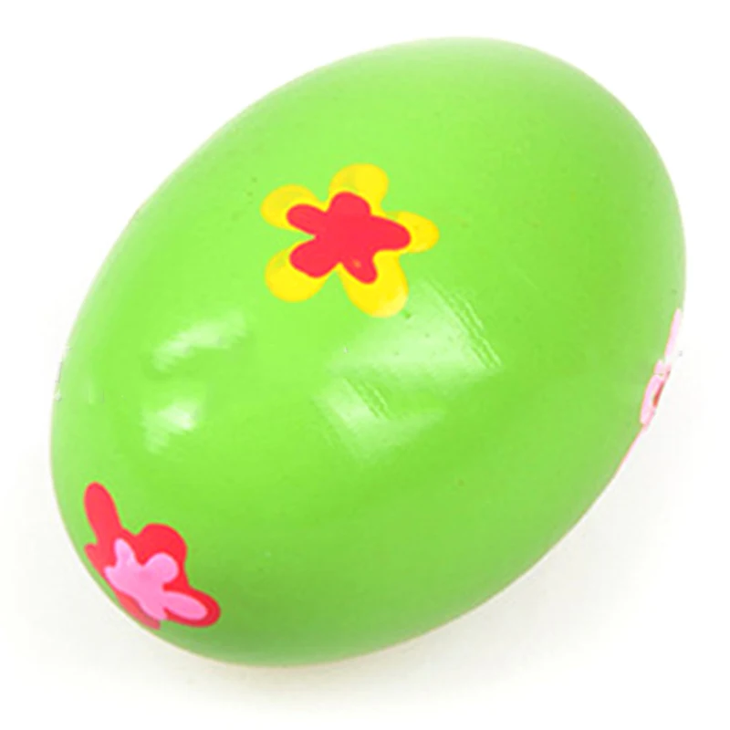 Набор из 6 деревянная перкуссия игрушка, музыкальное яйцо maracas яичные шейкеры для детей