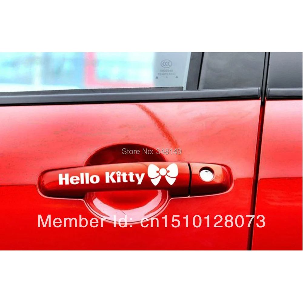 Buy Aliauto 4 X Hello Kitty Car Door Handle Stickers