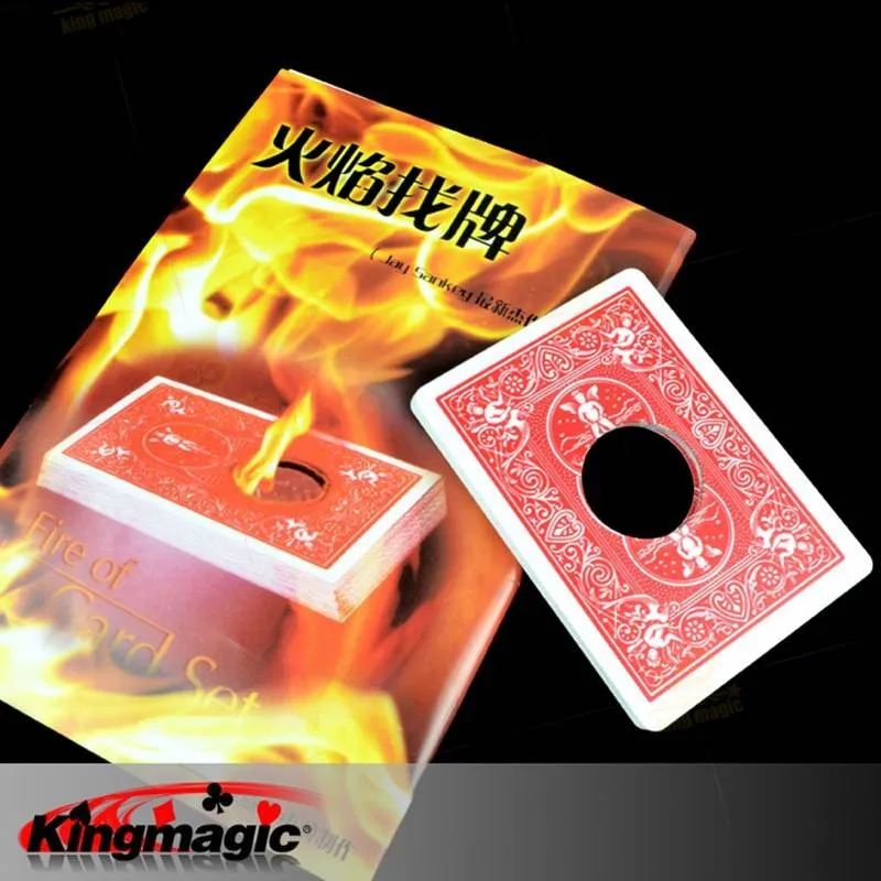 

Fire Card Set Fire Find Card Original Bicycle Card Flame Coins Magic Props