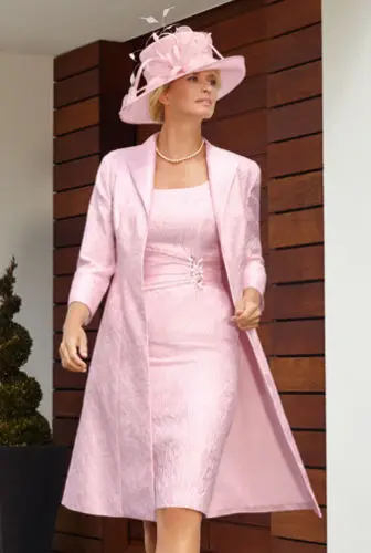 Free Long Jacket Hot Pink Mother Of The Bride Lace Dresses Knee Free Long Jacket Hot Pink Mother Of The Bride Lace Dresses Knee Length 2017 High Quality
