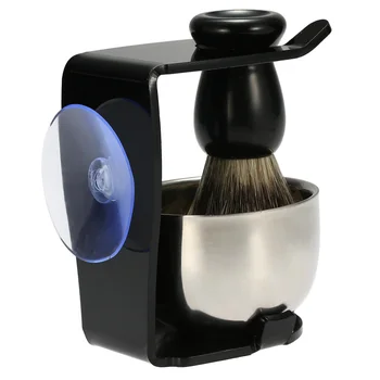 

Men Shaving Razor Set Badger Hair Shaving Brush With Stand Holder Men Face Beard Shaving Kit Soap Bowl Cleaning Brush