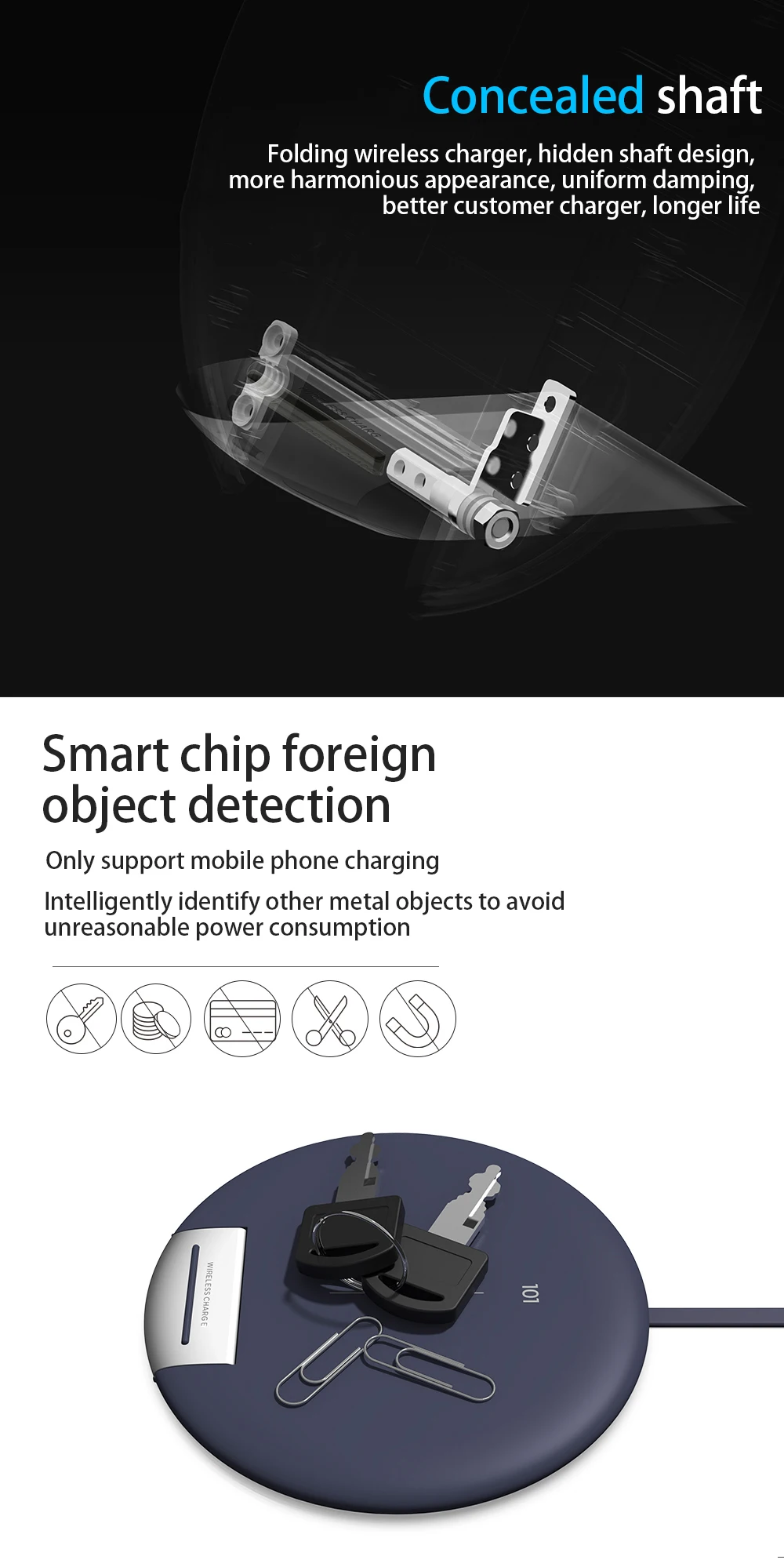 PORTEFEUILLE For Xiaomi Qi Wireless Charger 10w For ipad Pro Stand For iphone 8 XS Accessories Chargeur induction For Samsung s9 (5)