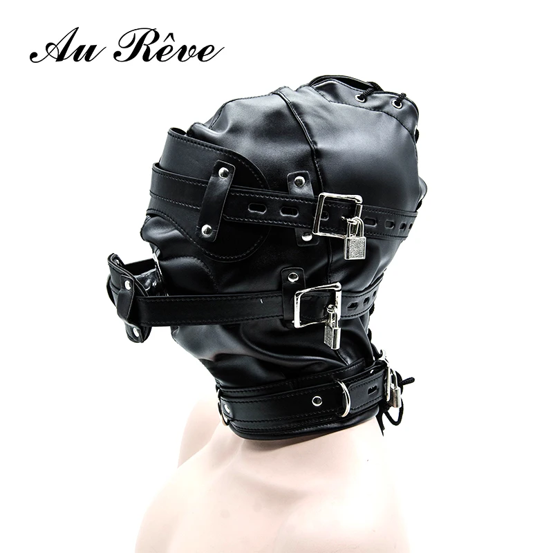 Faux-Leather-Full-font-b-Gimp-b-font-Hooded-Mask-Padded-Locking-Blindfold-Open-Mouth-Gag.jpg