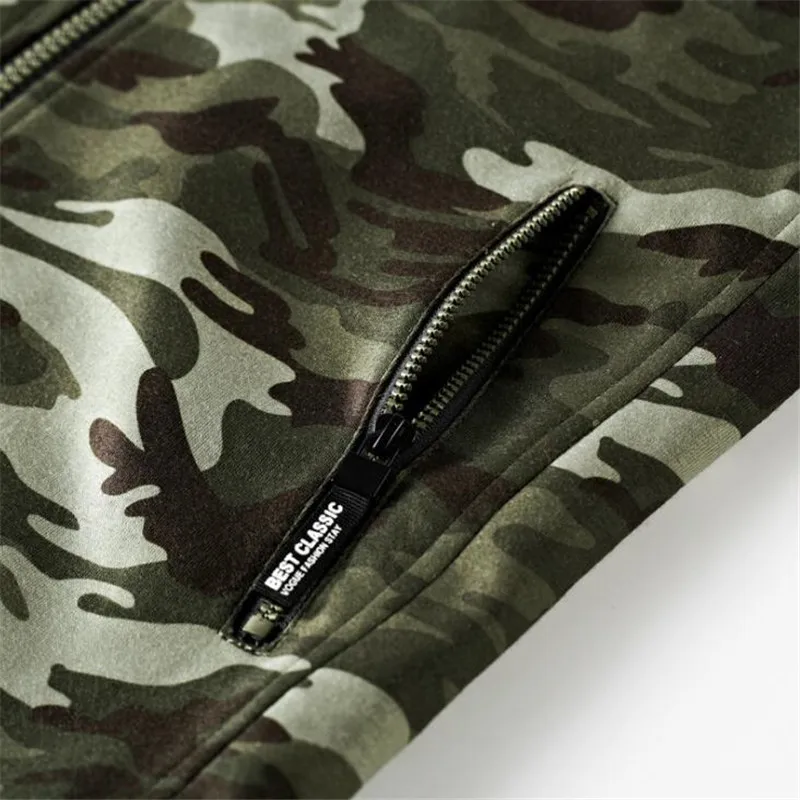 Military Camouflage Casual Jacket Spring Soft Top Quality Tactical Leisure Hooded Knitting Sportswear 2019 rohopo Casual Jackets