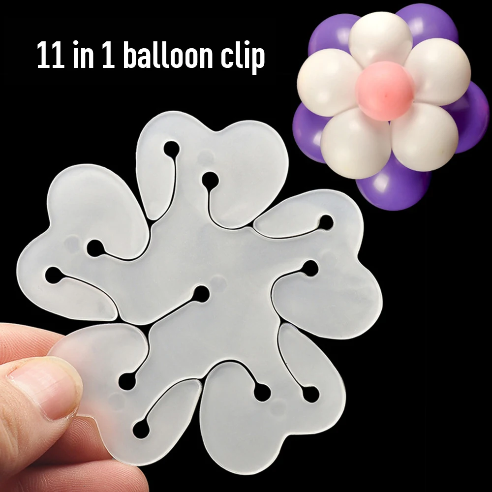 

1/3/6/10 PCS Latex Balloon Sheet Flower Shape Clip Balloon Plum Blossom Clip Holder Birthday Party Wedding Decoration