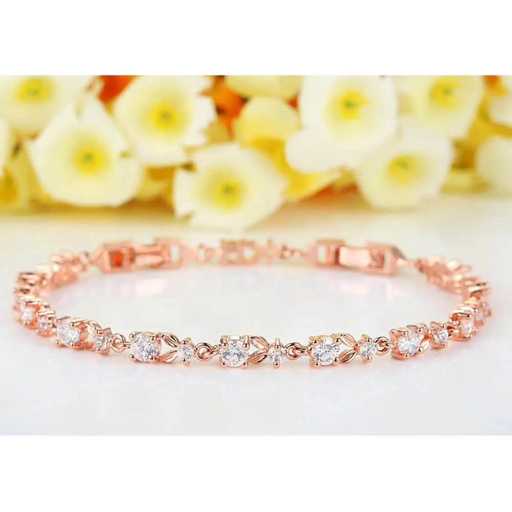 XIUFEN Для женщин стильный роскошный браслет Rhinestone Элегантные универсальные ручной
