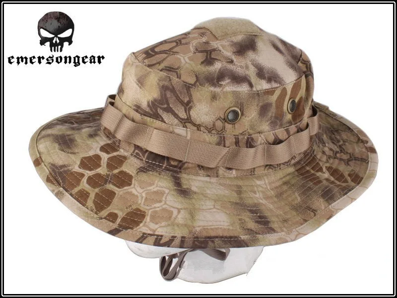EMERSON Boonie Hat Tactical Hat Anti-scrape Grid Fabric camouflage