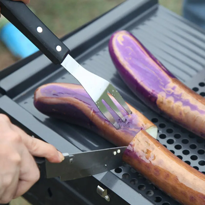 New 1 PC 15.35'' (39cm) Stainless Steel Grill BBQ Fork BBQ Serving Fork