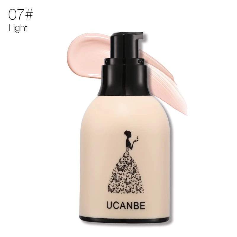 UCANBE бренд 5 цветов лицо Жидкая основа для макияжа полное покрытие отбеливающий консилер праймер водостойкий стойкий косметика - Цвет: 07