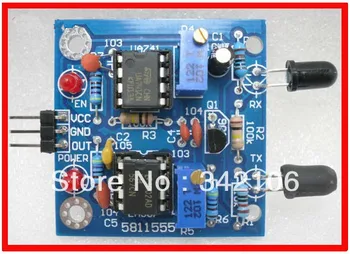 

Free Shipping!!! Infrared obstacle avoidance sensor module with output adjustable distance indicates 1-80CM module sensor