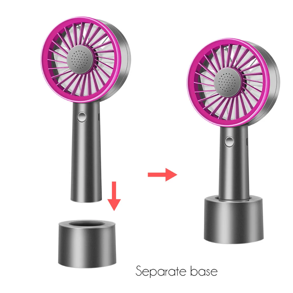 

Humidifier Cooling Fan 2000mAh Lithium Battery Rechargeable Fan Mini USB Fan Essential Oil Aromatherapy Fan Ventilation 40