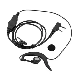 DH-K03 K глава динамик гарнитура, наушники, ptt с микрофоном для 2-pin для Kenwood Baofeng Уолли Talkie двухстороннее радио Горячая Акция