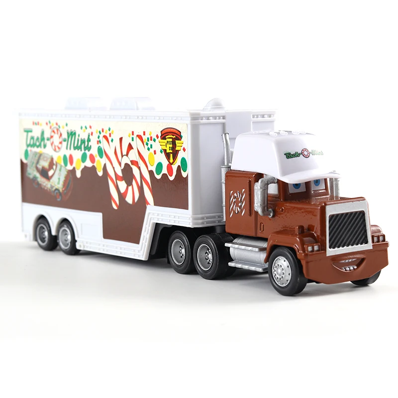 Тачки disney Pixar тачки Mack Uncle № 101 Tach O Mint Racer's Truck литая игрушка автомобиль свободный 1:55 в disney Cars3