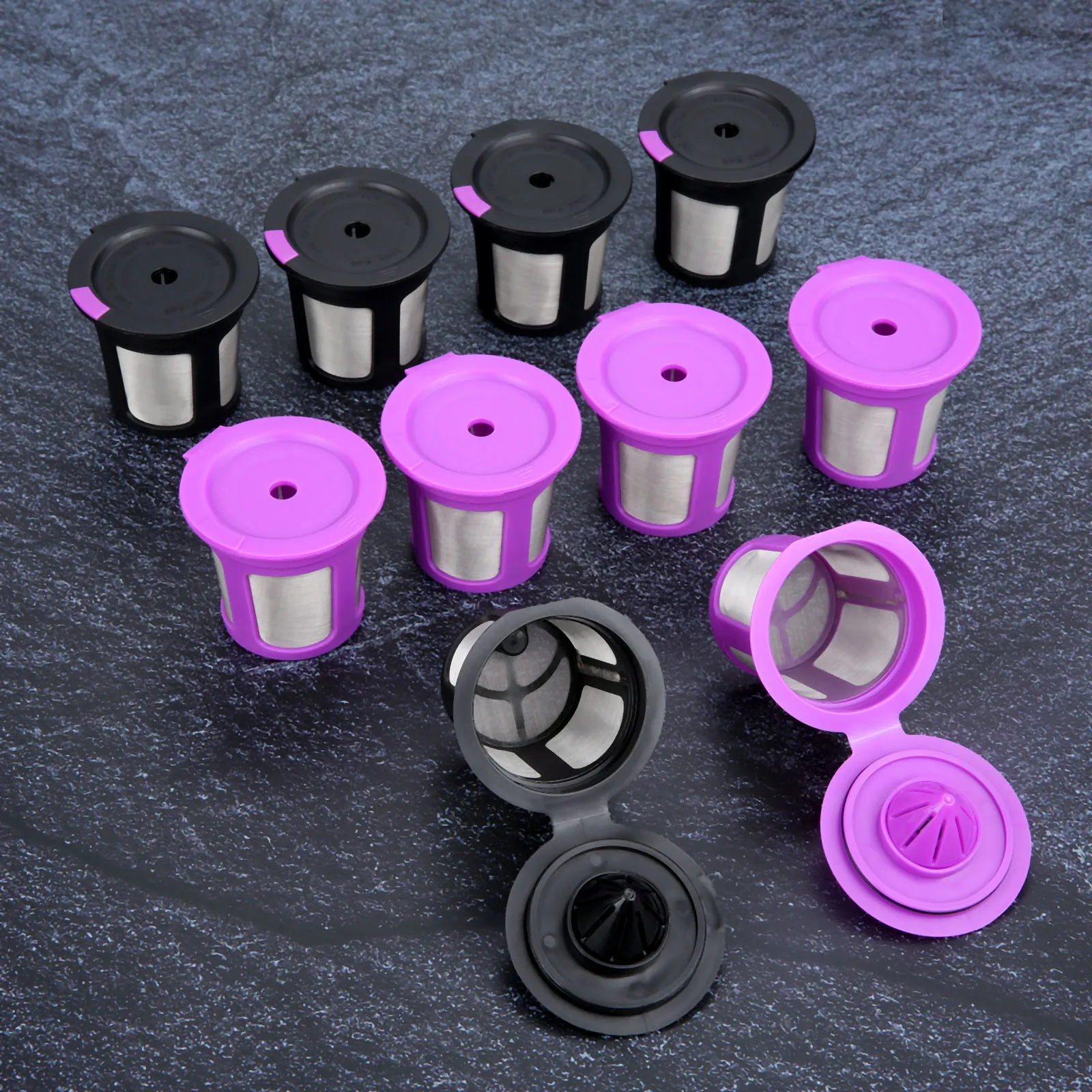 

5Pcs Coffee Capsules Cup For Refillable Coffee Filters Stainless Steel Mesh for Keurig 2.0 Coffee Machine Accessories i Cafilas