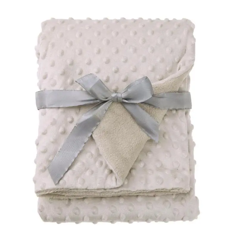 JOCESTYLE 100*70cm Newborn Baby 100% Cotton Blanket Kids Warm Fleece Stroller Cover Quilt Swaddling Bedding | Мать и ребенок
