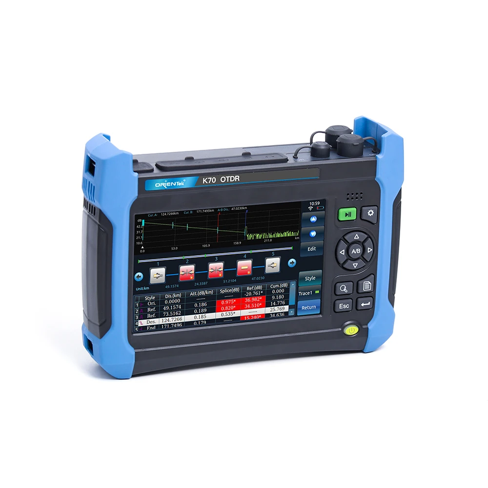 

K70 SM OTDR 1310/1550nm 32/30dB OTDR Price with Optical Power Meter Visual Fault Locator