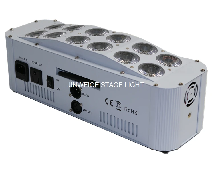 8 шт./лот Новые 12x18 Вт RGBWAUV 6in1 батарея питание беспроводной Led стены мыть потока Светильник Освещение сцены