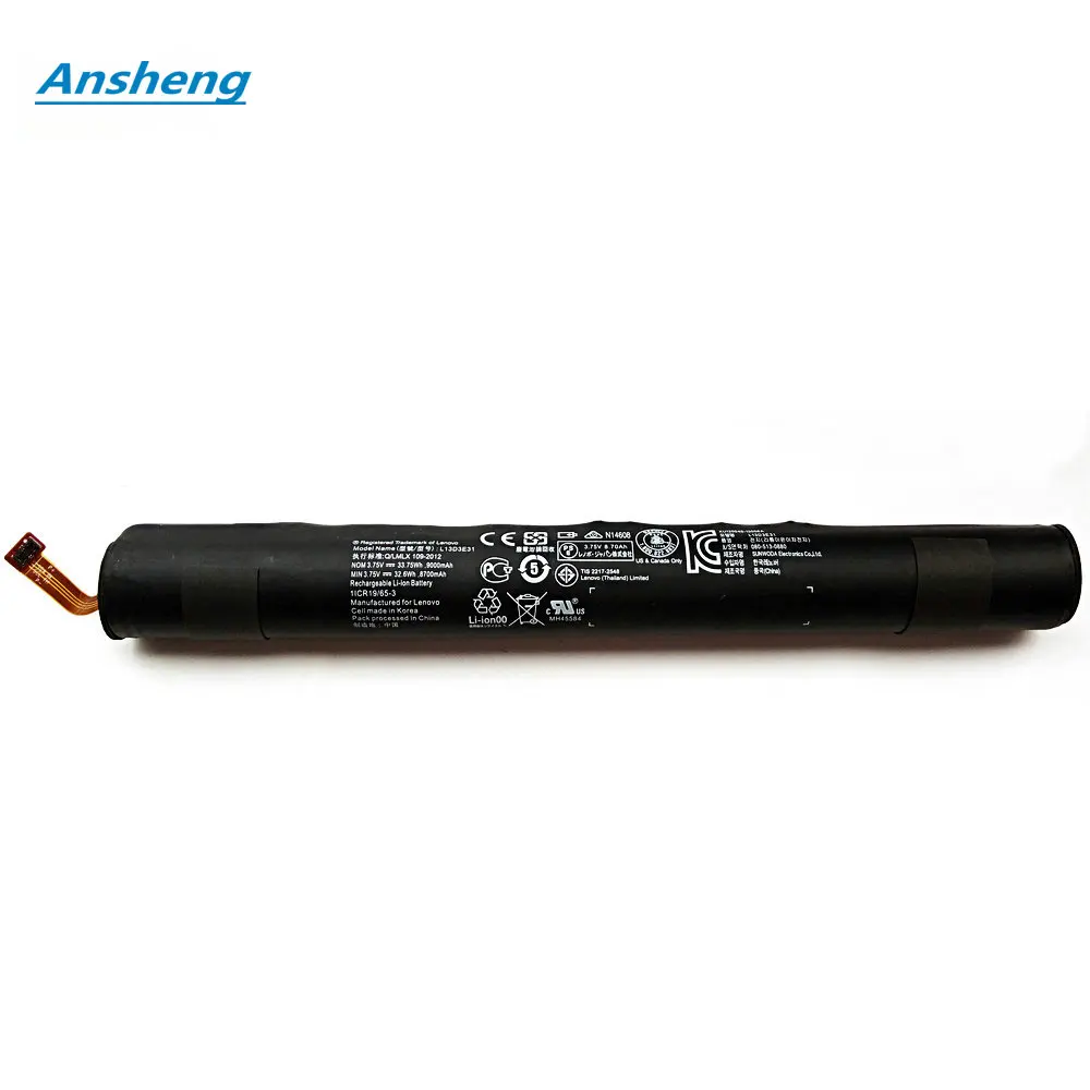 Аккумулятор Ansheng 9000 мАч L13D3E31 L13C3E31 для Lenovo YOGA 10 &quotB8000 B8080|battery for lenovo|battery forbatteries batteries