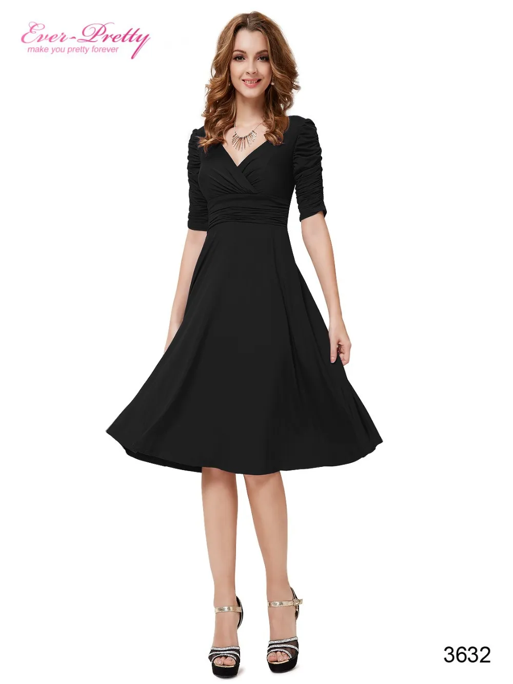 A Line V-Neck Dress