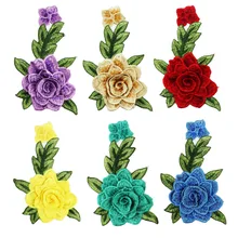 

Misaya 3D Vintage Flower Embroidery Applique Patches Sew on Pacthes Lace Fabric Motif Clothes Decorated DIY Sewing Supplies