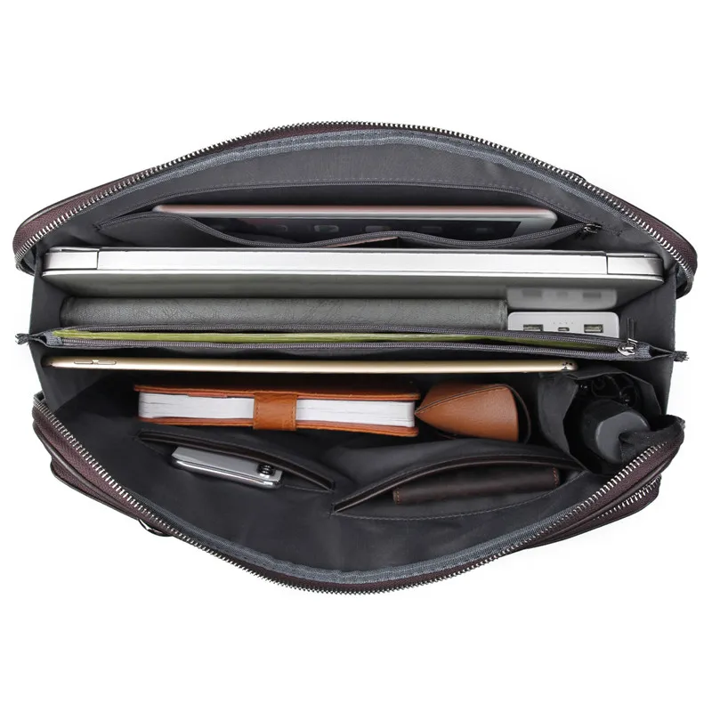 Nesitu черный кофе натуральная кожа 14 ''ноутбук офисный мужской портфель мужские сумки-мессенджеры бизнес дорожная сумка A4 портфель M7326