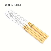 Лидер продаж 1 шт. деревянная ручка для наращивания волос, инструмент для натягивания игл в крюковые иглы