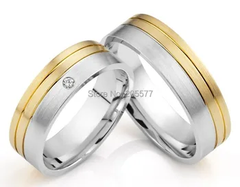 

custom Handmade his and hers rings titanium wedding bands rings sets for women and men