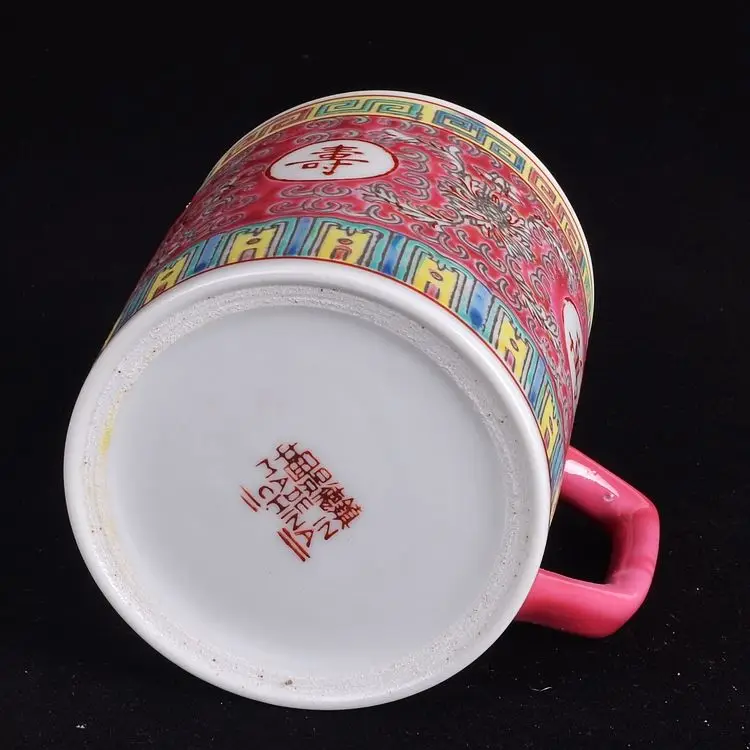 Factory junk Jingdezhen ceramic pastel hand-painted longevity boundless master cup tea cup old-fashioned water owner cup 5