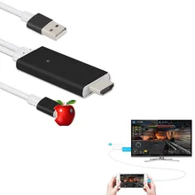 1080p hdtv adapter For iphone 6s 6 SE hdmi CABLE Iphone5 mobile phone to TV video audio output cellphone converter BOX